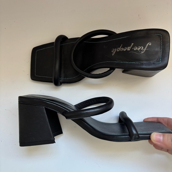 Free People Parker Double Strap Heel Sz 47.5/US7.5 - Picture 4 of 6